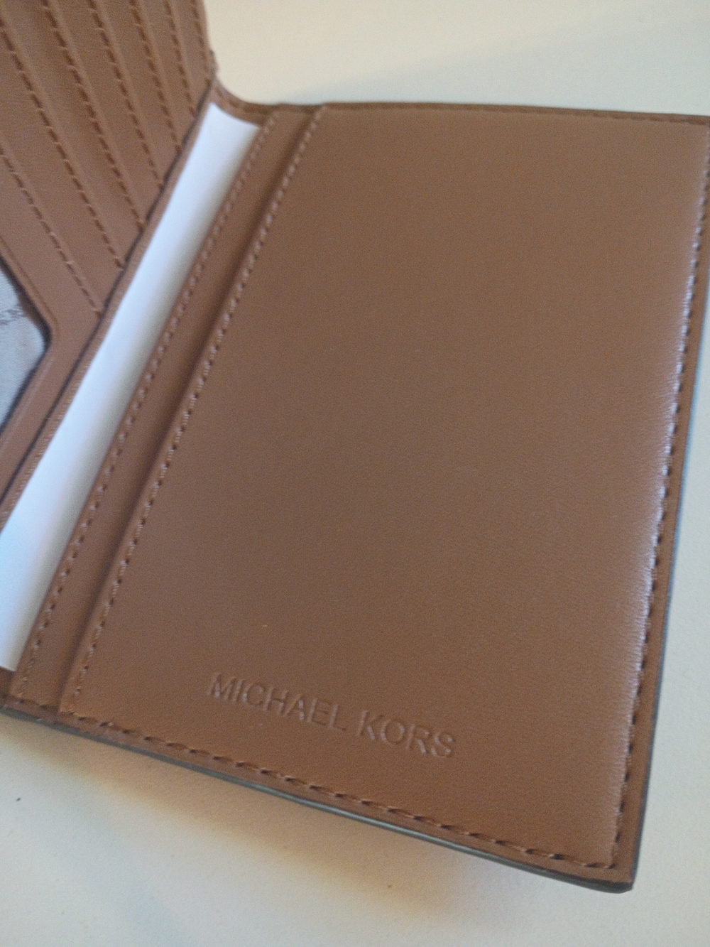 Michael Kors Women's Brown Signature Passport Holder - Picture 5 of 6